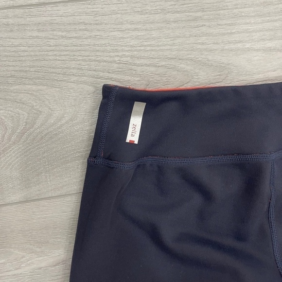 Zella Live In Crop Legging Two-Side Orange Gray XS - Picture 5 of 10
